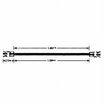 【CCA-4】同軸テストリード 1500mm 3C-2V(75Ω)BNCオス-オス