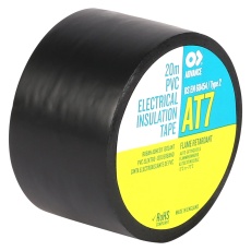 【AT7 BLACK 20M X 38MM】AT7 PVC INSULATION TAPE BLK 38MM X 20M