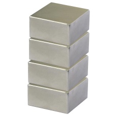 【N818】NEODYMIUM BLOCK 25MM X 10MM X 5MM PK4