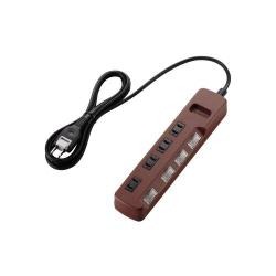 【T-BR02-2420BR】【在庫処分セール】別スイッチ付 雷ガードタップ