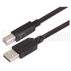 【CAUBLKAB-3M】USB CABLE TYPE A MALE / TYPE B MALE 3M BLACK