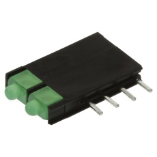 【L-4060VH/2GD】HOUSING LED W/2 LED 1 8 MM GRN