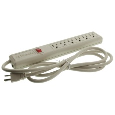 【P6】POWER OUTLET STRIP 6 OUTLET 15A