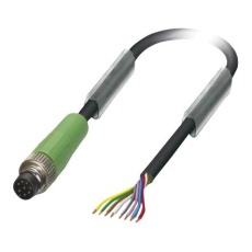 【SAC-8P-M 8MS/ 1,5-PUR】SENSOR CORD 8P M8 PLUG-FREE END 1.5M