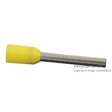 【216-301】TERMINAL WIRE FERRULE 24AWG YELLOW