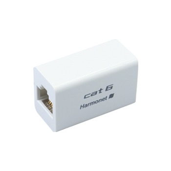 【HLA-T-SAP-6-WH】cat 6対応スリムジョイントアダプター(ホワイト)