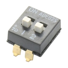 【ADE02S04】DIP SWITCH 2POS SPST SLIDE SMD