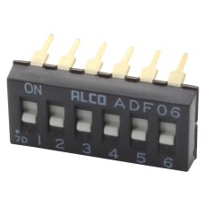 【ADF0604HL】DIP SWITCH SPST 0.1A 24VDC TH