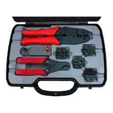 【HT330K】CRIMP & STRIP KIT W/ HEX DIE COAX CABLE