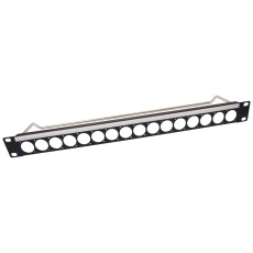 【CP30152】PATCH PANEL XLR 16P 1U 4-40 HOLES