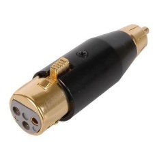 【27-4170】RCA Male to Female XLR - Gold