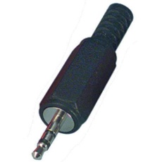 【27-3119】Black Nickel Plated 2.5mm Audio Plugs - Stereo