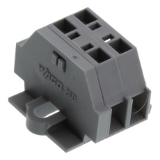 【260-102】TERMINAL BLOCK DIN RAIL 4POS 16AWG