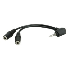 【11.09.4441】ADAPTER STEREO 3.5MM PLUG-3.5MM RCPT X2