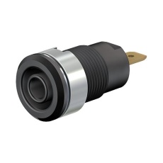 【23.3000-21】BANANA JACK 4MM 24A QC BLK PK2