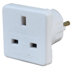 【1518A WHT】TRAVEL ADAPTER 10A 250V WHITE
