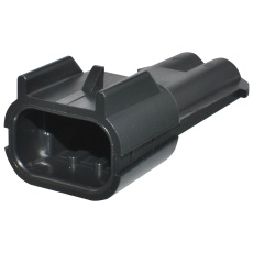 【15300002】HOUSING CONN PLUG 2POS PA 6.6 BLACK
