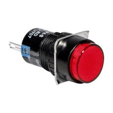 【AL6M-P4-R】PILOT LIGHT RED 24V SOLDER