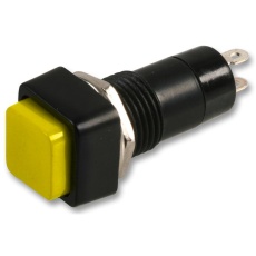 【MCPS23B-5】PUSHBUTTON SWITCH SPST 1A 250V YEL