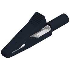 【930319100】CROCODILE CLIP 4MM BLACK 6A
