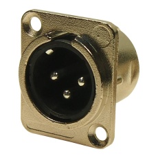【FC61905N】XLR CONN METAL PLUG 3POS PANEL