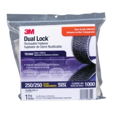 【TB3560】RECLOSABLE FASTENER PO 1inch X 10FT CLR