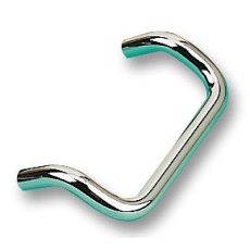 【3270.6451】HANDLE CURVED CHROME 100MM
