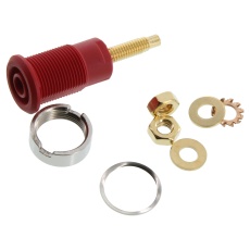 【23.3020-22】4MM BANANA JACK PANEL MOUNT 32A 1 KV RED 23AH8728