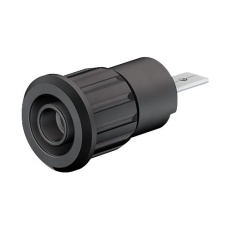 【23.3160-21】4MM BANANA JACK PRESS-FIT 24A 1 KV BLACK 23AH8733