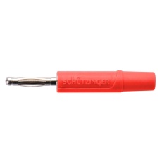 【FK 02 L NI / RT】CONN BANANA PLUG 10A RED SOLDER