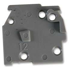 【255-100】TERMINAL BLOCK END PLATE GREY