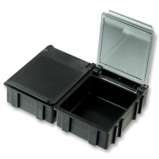 【SMD-BOX N3-6-6-10-1 LS】BOX SMD 41X37X15MM B=BLACK L=TRANSP