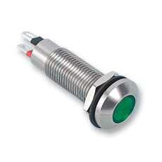 【524-532-21】LED INDICATOR 12VDC GREEN