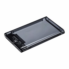 【GH-HDCU325B-BK】USB3.1 Gen.2対応2.5インチ外付けドライブケース(スモーク)