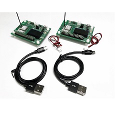 【LRA1-EB-M1-2】LoRa/FSKモジュール評価ボード(ワイヤーアンテナ、2台セット)