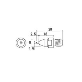 【HS-814】替ノズル 0.75mmφ(HS-801用)