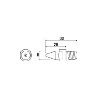 【HS-811】替ノズル 0.8mmφ(HS-801用)