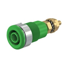 【23.3020-25】SOCKET 4MM SHROUDED GREEN PK5