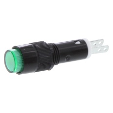 【AP8M122G】PANEL MOUNT INDICATOR LED 8MM GREEN 24V