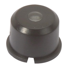 【1E091】CAP ROUND BLACK CLEAR LENS