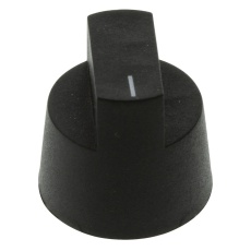 【KX0607】KNOB BLACK 20.3MM X 21MM DIA