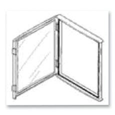 【L 24 II WINDOW】INSPECTION WINDOW 248X218MM