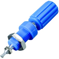 【111-0110-001】BINDING POST 15A #4-40 STUD BLUE