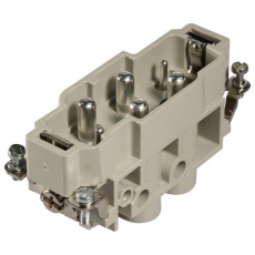 【09380062601】RECTANGULAR HAN INSERT PLUG 6WAY SCREW