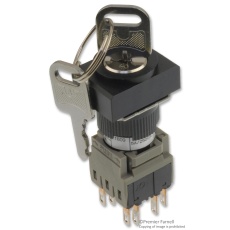 【164J2A22】SWITCH KEY OPERATED 2NO/2NC 5A 250V