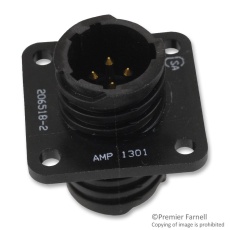 【206518-2】CIRCULAR CONNECTOR RECEPTACLE SIZE 11 4 POSITION PANEL
