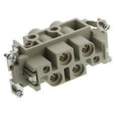 【09380062711】RECTANGULAR HAN INSERT FEMALE 4WAY SCREW
