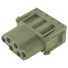 【09140063101】RECTANGULAR HAN E MOD FEMALE 6 POSITION CRIMP