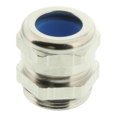 【09000005093】CABLE CLAMP/GLAND METAL 18MM DIAMETER SILVER