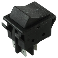 【WRG32F2FBBNN】SWITCH  ROCKER  DPST  16A  250V  BLACK